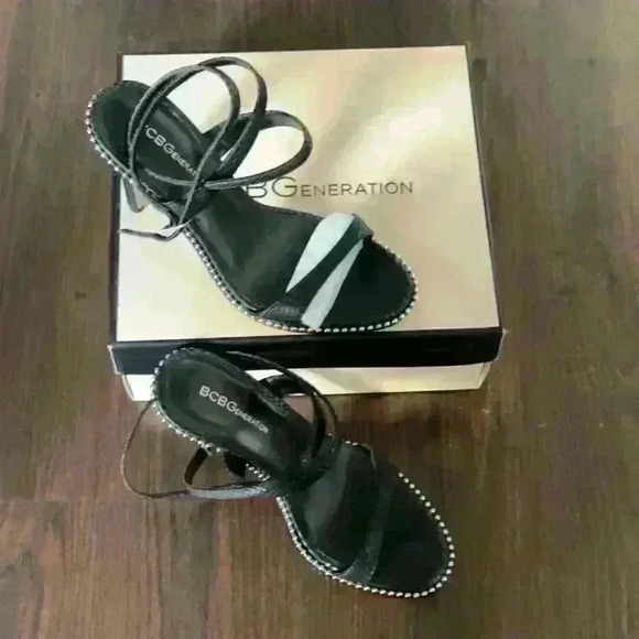 BCBGENERATION Jilma Ankle Strap Sandal color black size 8.5 - Picture 3 of 6